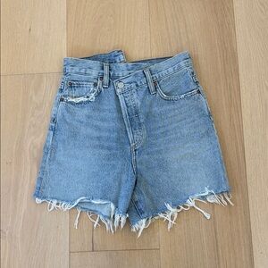 Agolde Criss Cross Jean Shorts